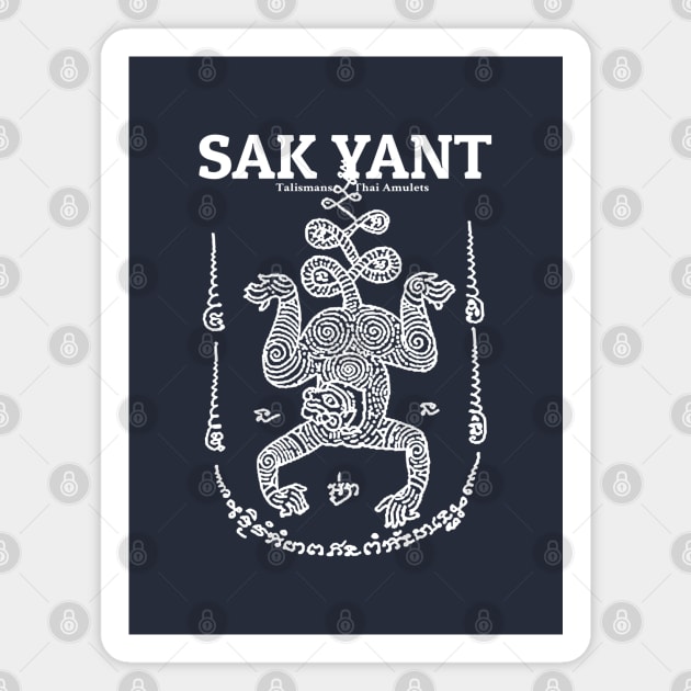 Sak Yant Hanuman Magnet by KewaleeTee